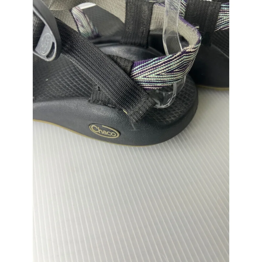 Chaco Z Cloud 2 Womens Purple Grey Geometric Strappy Toe Loop Sandals Size 8